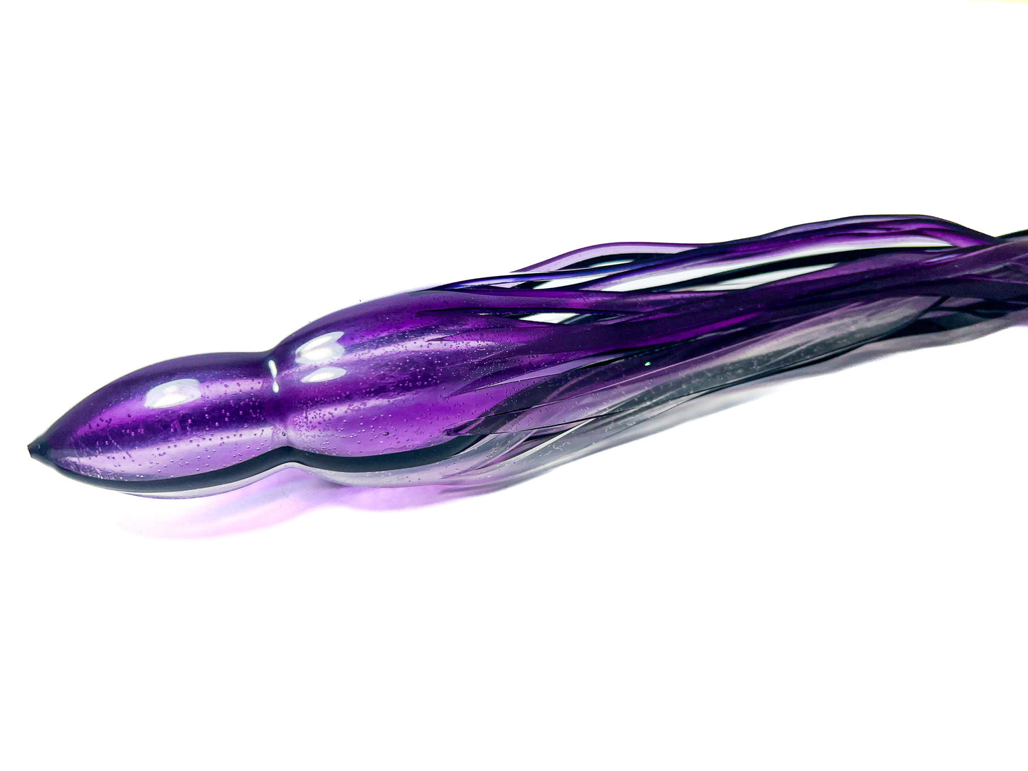 Trolling Lure Skirt - Purple White Black Split (SJ10)
