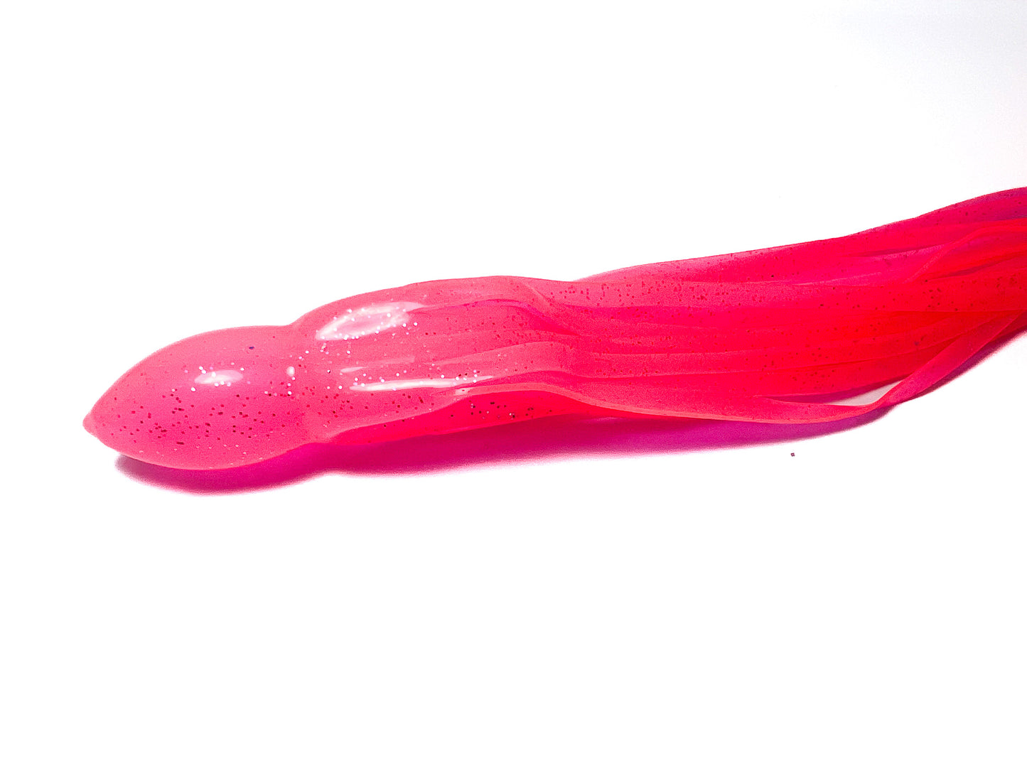 Trolling Lure Skirt - Electric Pink with Silver Glitter (06)