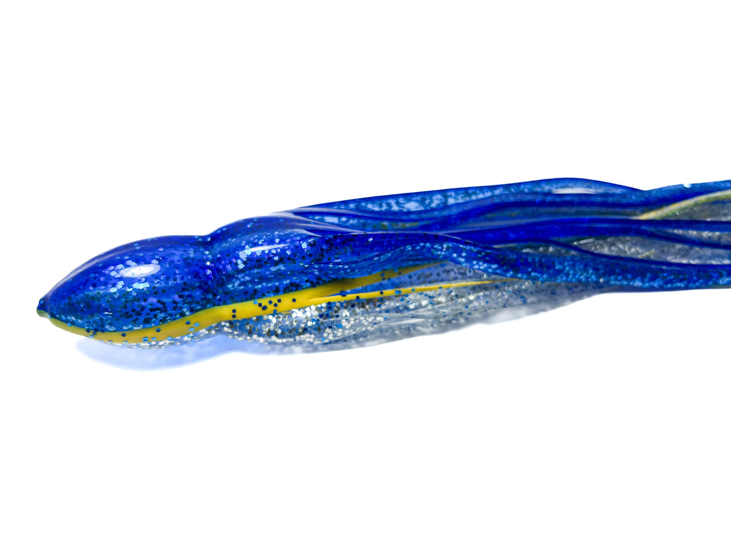Trolling Lure Skirt - Blue Silver Split Yellow (RP01)