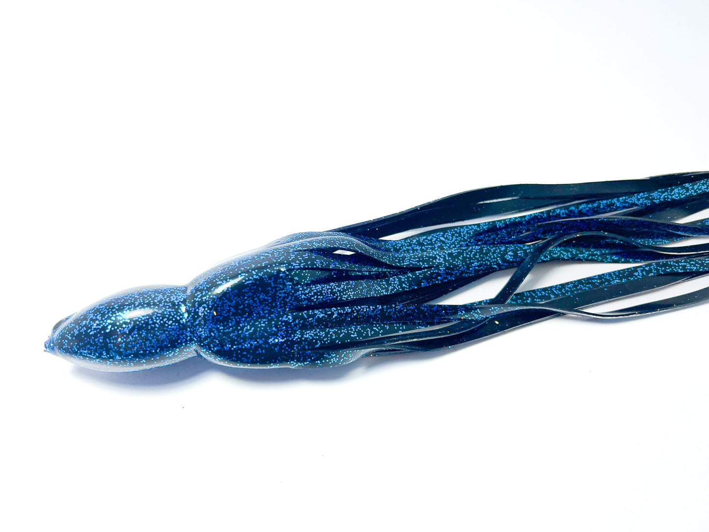 Trolling Lure Skirt - Black Blue Glitter (186)