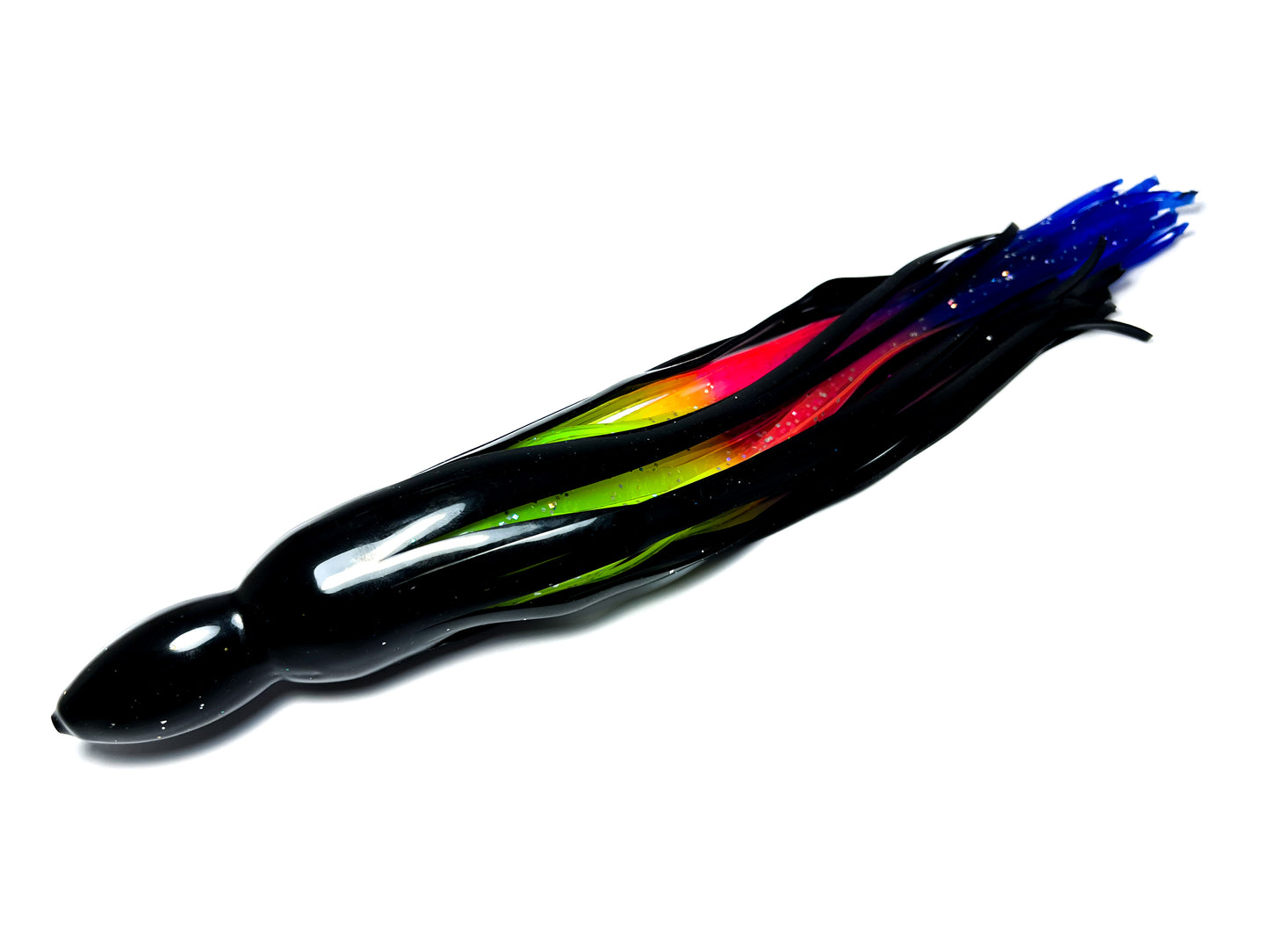 Trolling Lure Skirt Combo - Solid Black / Rainbow (21/119)