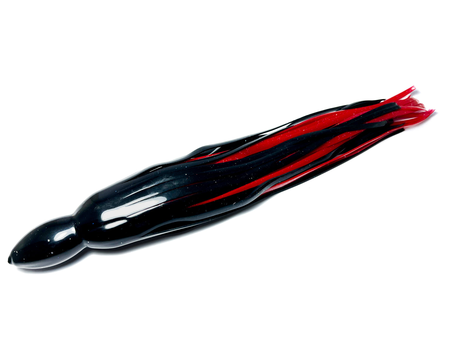 Trolling Lure Skirt Combo - Solid Black / Solid Red (21/06)