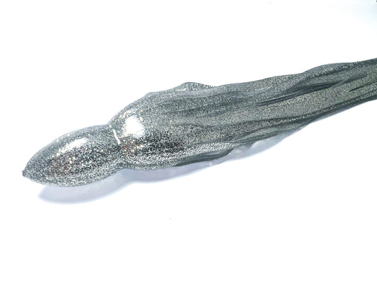 Trolling Lure Skirt - Silver with Silver Glitter (25)