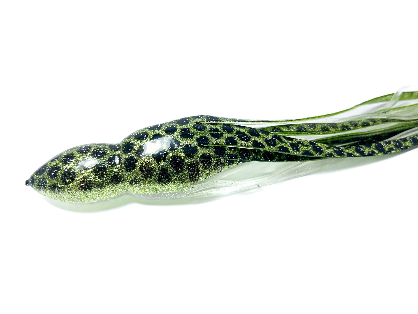 Trolling Lure Skirt - Green Silver Black Dot Glitter(322BUV)