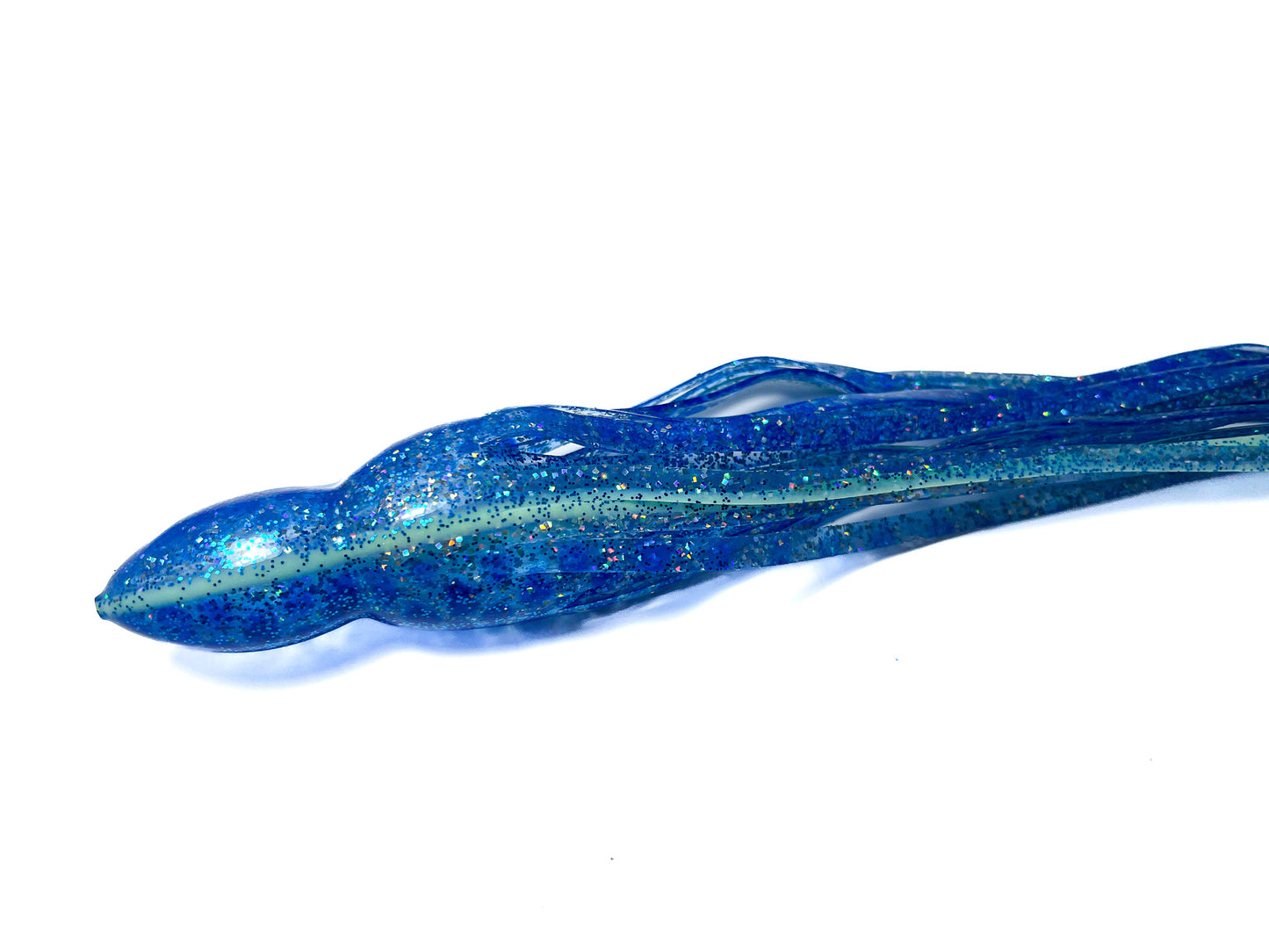 Trolling Lure Skirt - Blue Green Split Blue Glitter (M9)