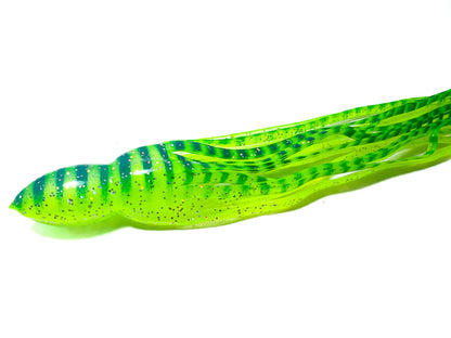 Trolling Lure Skirt - Green Yellow Green Tiger Glitter (M29)